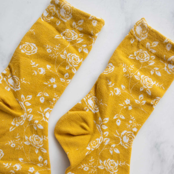 Antique Rose Garden Socks