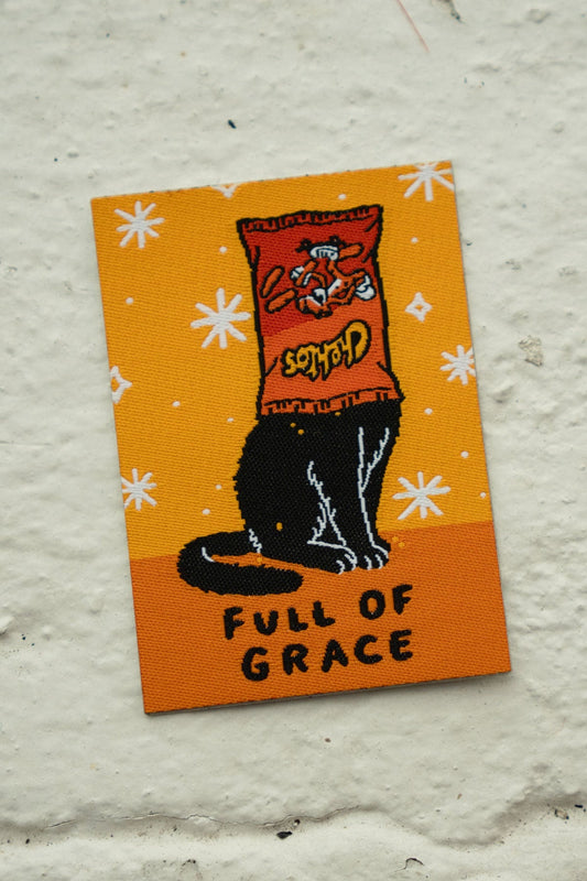 Full of Grace Woven Sticker Patch