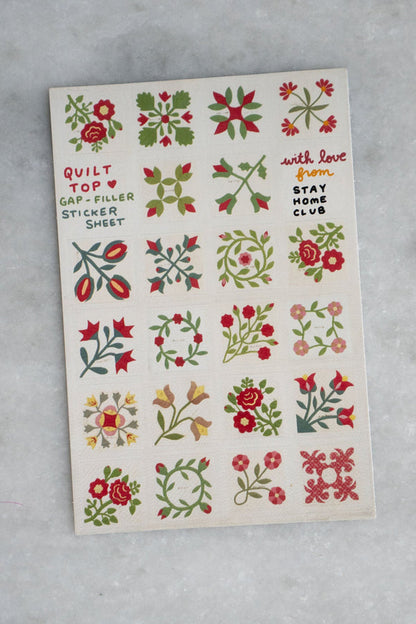 Quilt Top Gap Filler Sticker Sheet