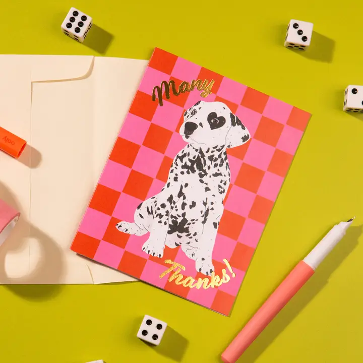 Thank-You Dalmation Card