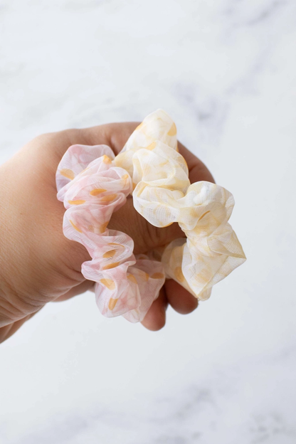 Organza Scrunchie Set - Floral