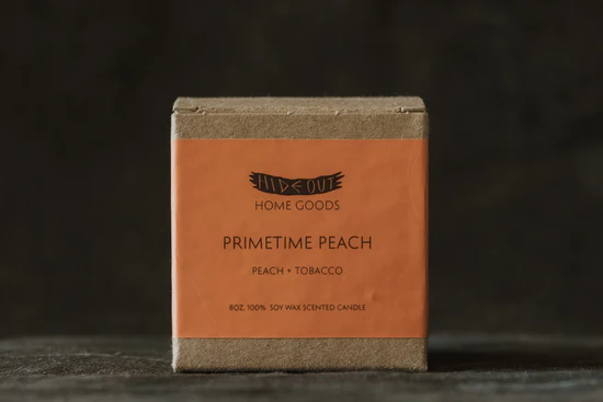 Primetime Peach Candle - Hideout Distro