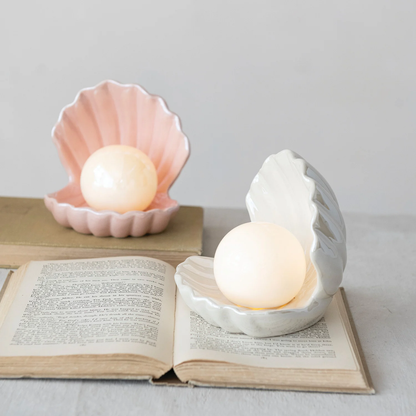 Stoneware LED Clamshell - 2 Colors