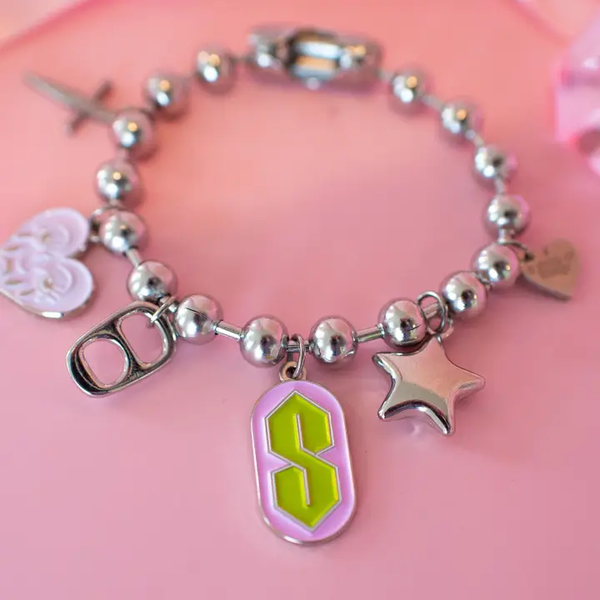 Skater Girl Charm Bracelet