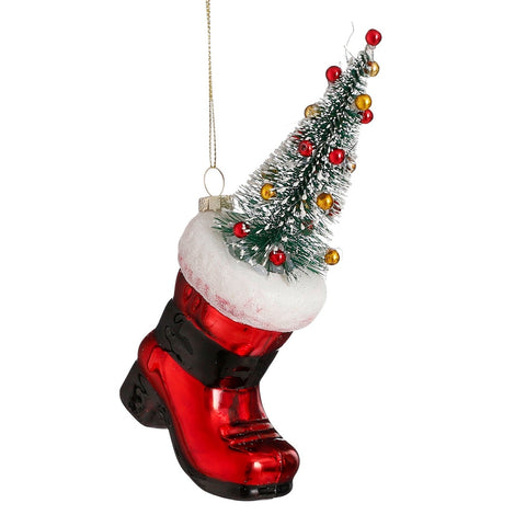 Boot - Vintage Glass Ornament