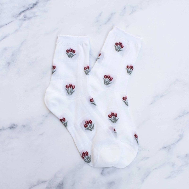 Sheer Tulip Socks