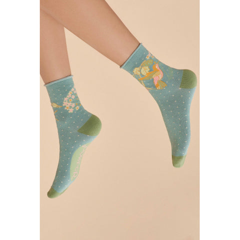 Ankle Sock - Hummingbird Aqua