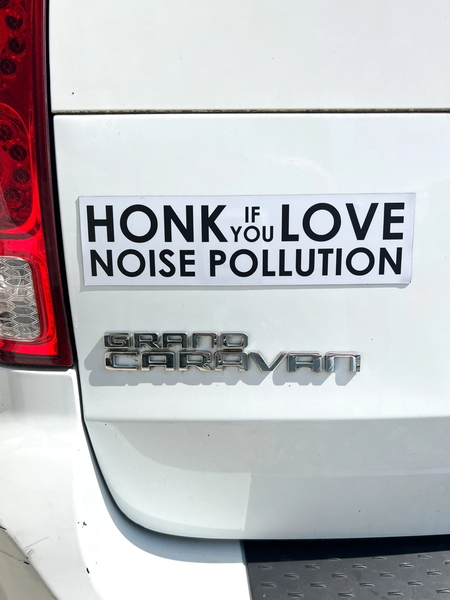 Noise Pollution Bumper Magnet