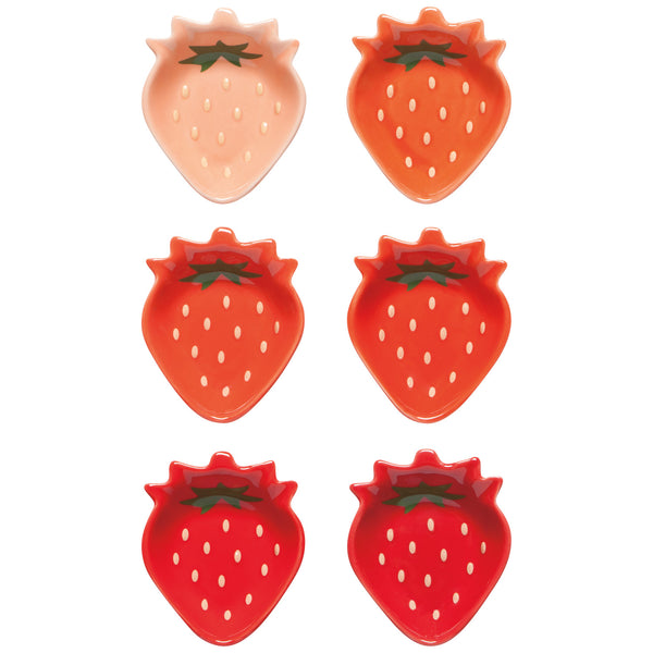 Pinch Bowls (Set/6) - Strawberries