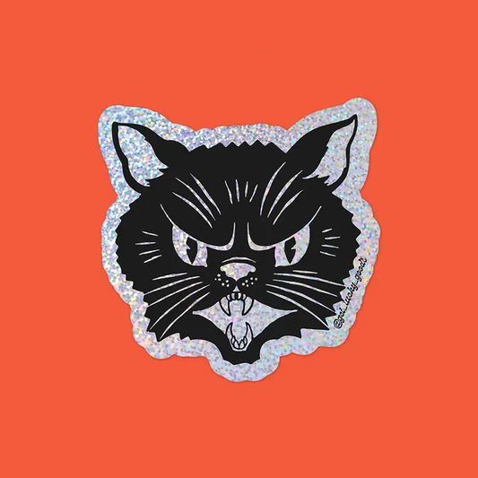 Glitter Kitty Sticker