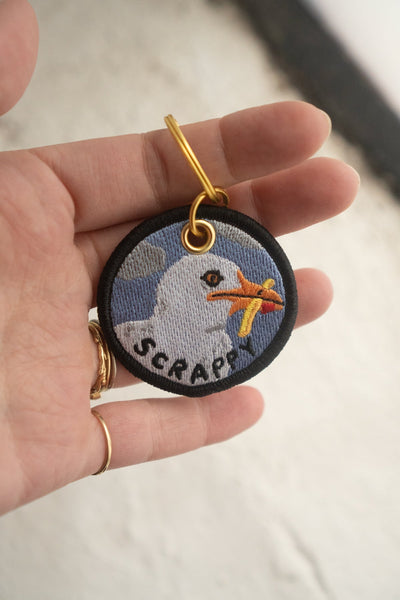 Scrappy Seagull Keychain