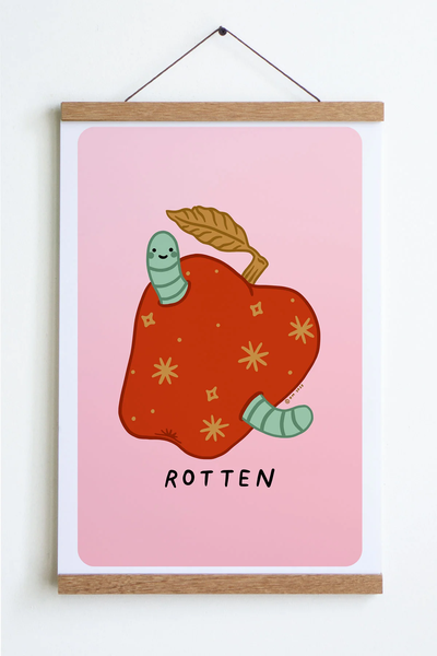 Rotten Apple Print