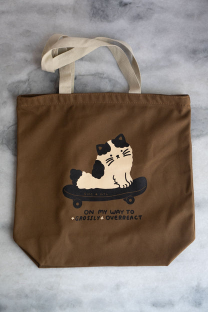 Overreact XL Zipper Tote