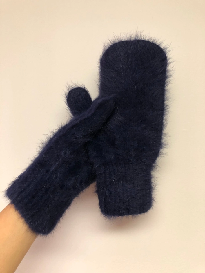 Fluffy Angora Mittens