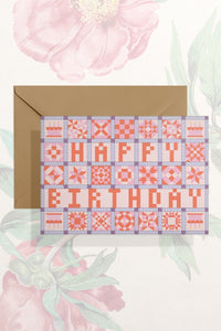 Happy Birthday (Patchwork) Card