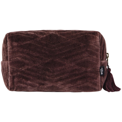 Fig Quilted Cosmetic Bag