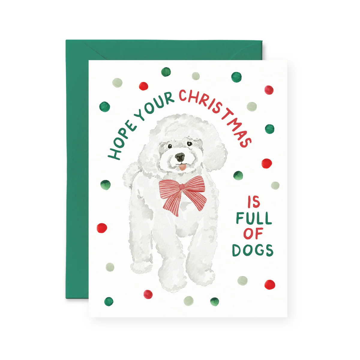 Full of Dogs Christmas Card