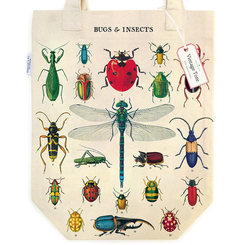 Cavallini Tote Bag - Bugs & Insects