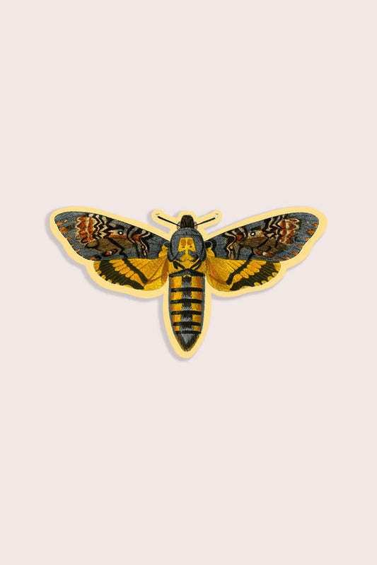 Happy Hawkmoth Vinyl Sticker