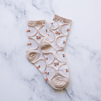 Antique Floral Socks