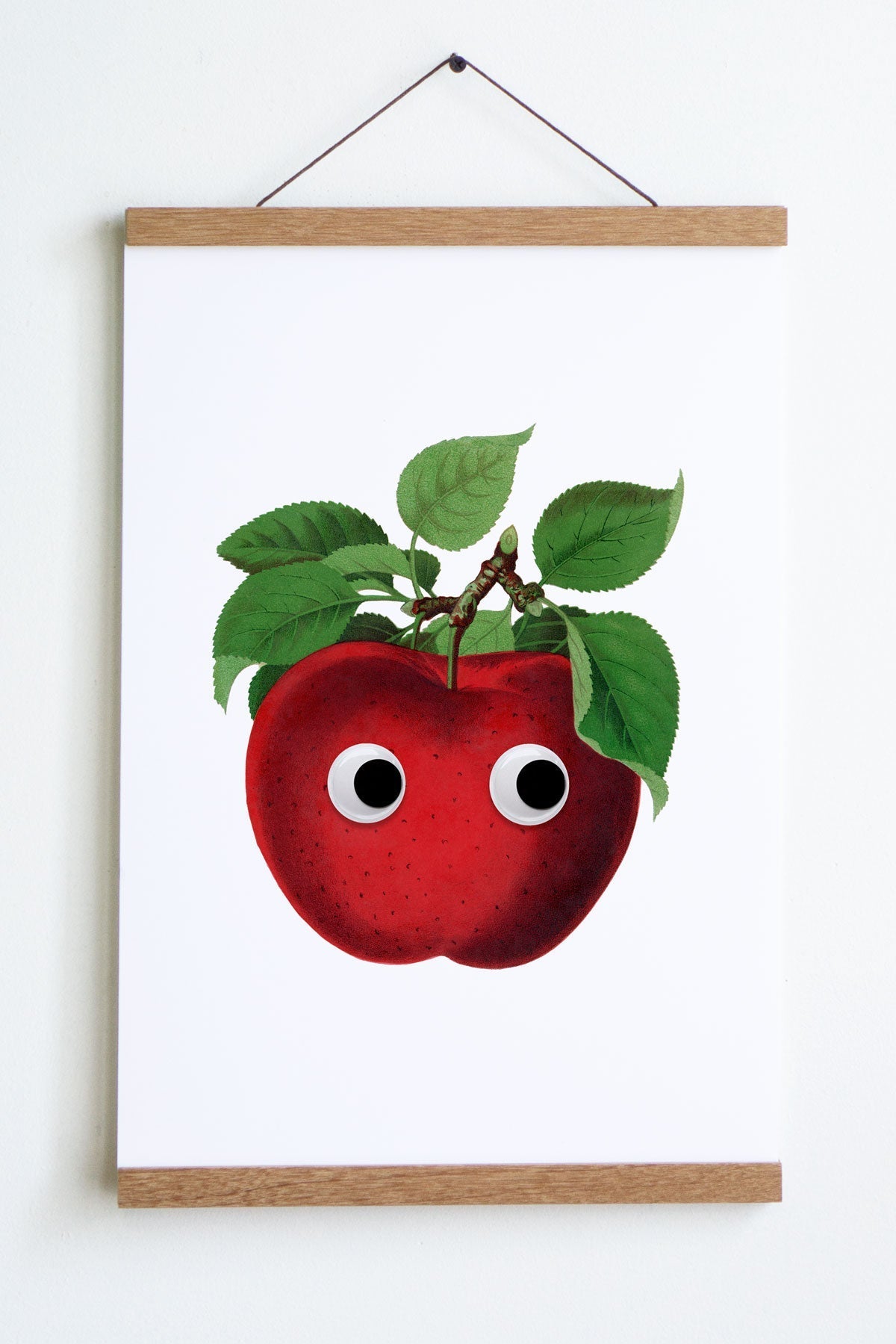 Googly Apple Print