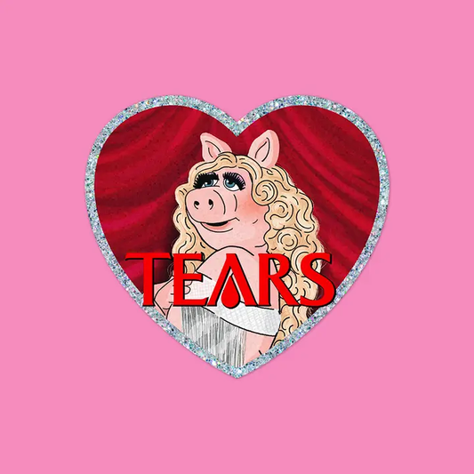 Miss Piggy Tears Sticker