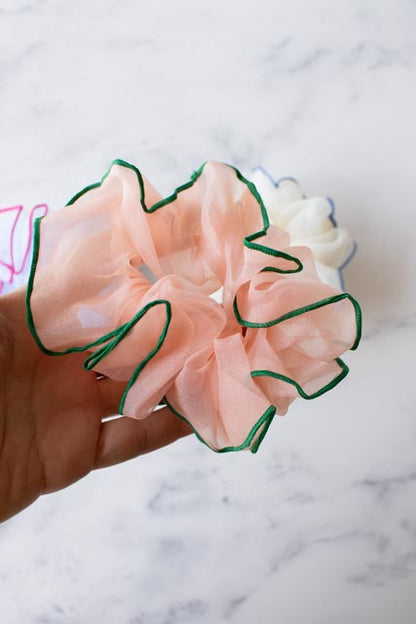 Organza 2-Tone Scrunchie
