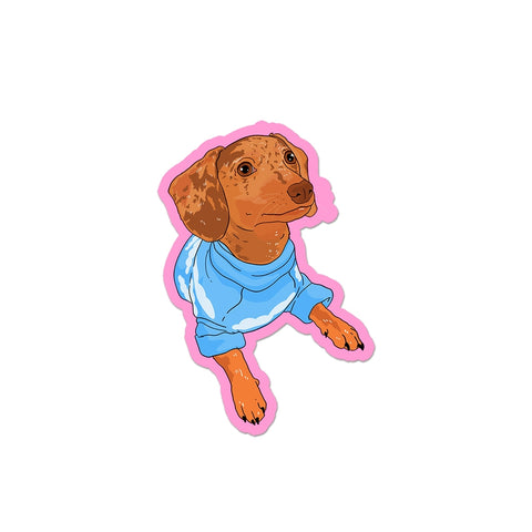 Sweater Dog Sticker