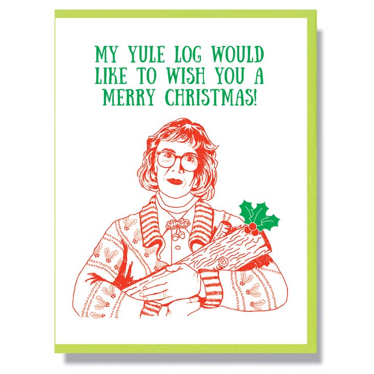 Log Lady Christmas Card