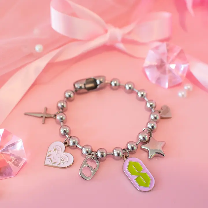 Skater Girl Charm Bracelet