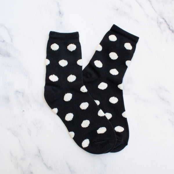 Polka Dot Puff Socks