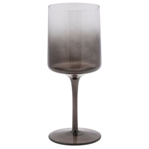 Mid Century Stemmed Wine Glass - Grey Ombre