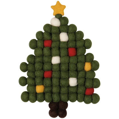 Christmas Tree Felt Trivet
