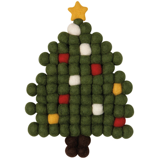 Christmas Tree Felt Trivet