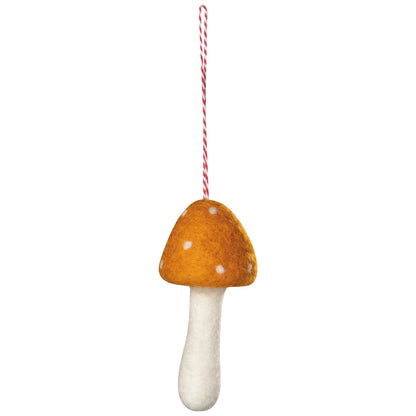 Toadstool Felt Ornament - 4 Colors
