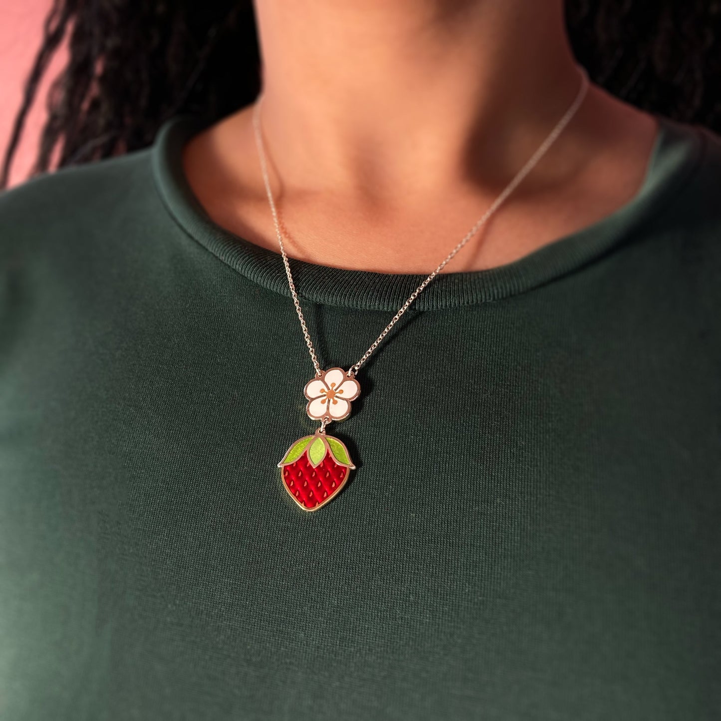 Wild Strawberry Necklace