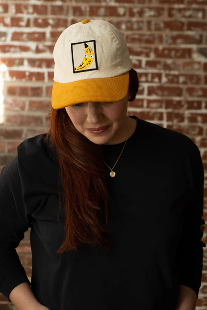Googly Banana Corduroy Hat