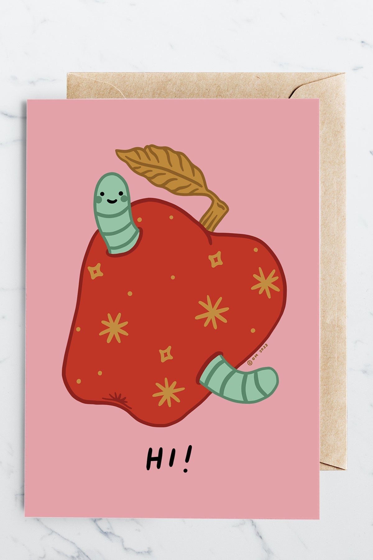 Hi (Worm) Card