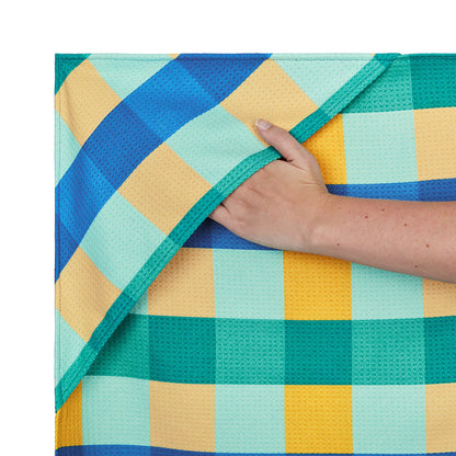 Puppy Plaid - Large Dog Towel