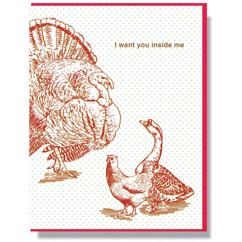 Inside Me (Turducken) Card