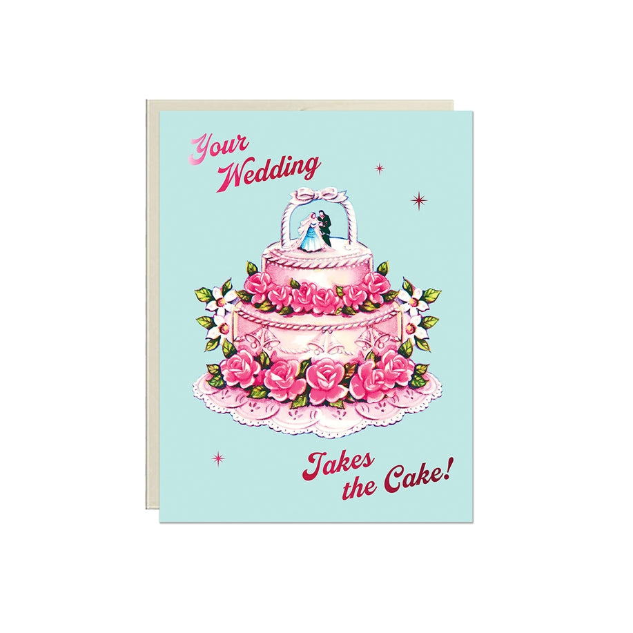 Takes The Cake Wedding Card