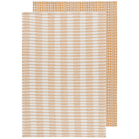 Ochre Textured Dish Towels - Set of Two