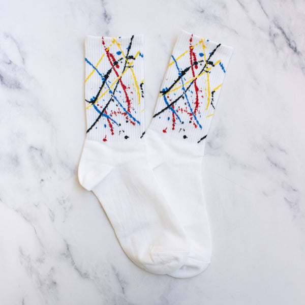 Watercolor Splash Socks