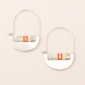 Miyuki Crescent Hoop Earrings