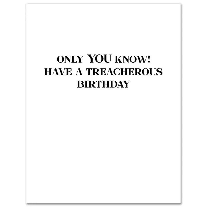 Traitors Birthday Card