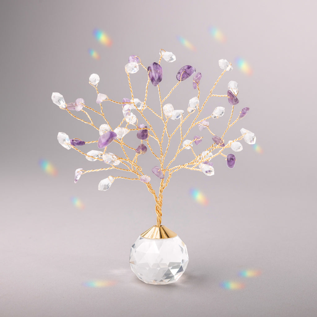 Sun Catcher Tree of Life - Amethyst