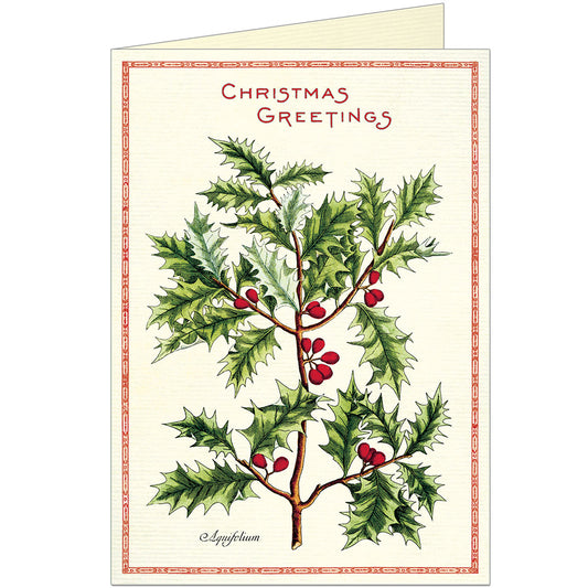 Vintage Holly Card