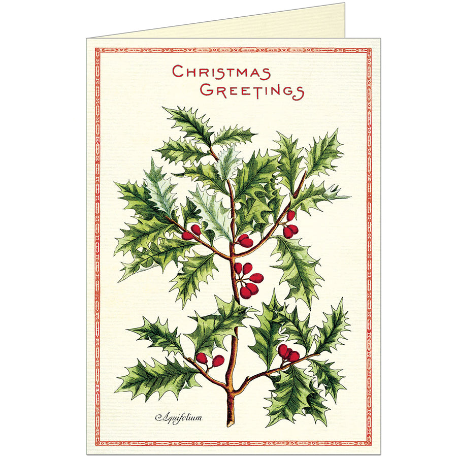 Vintage Holly Card