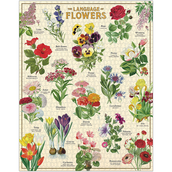Vintage Language of Flowers Puzzle