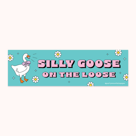 Goose on the Loose Bumper Sticker